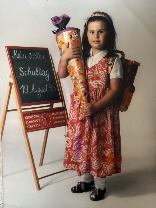 Berlin-Marienfelde, 1995, Damla, Privatbesuch
